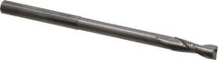 Accupro - 1/4", 3/4" LOC, 1/4" Shank Diam, 4" OAL, 2 Flute, Solid Carbide Square End Mill - Single End, Uncoated, Spiral Flute, 40° Helix, Centercutting, Right Hand Cut, Right Hand Flute - USA Tool & Supply