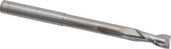 Accupro - 5/16", 3/4" LOC, 5/16" Shank Diam, 4" OAL, 2 Flute, Solid Carbide Square End Mill - Single End, Uncoated, Spiral Flute, 40° Helix, Centercutting, Right Hand Cut, Right Hand Flute - USA Tool & Supply