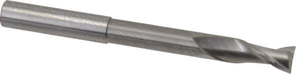 Accupro - 3/8", 3/4" LOC, 3/8" Shank Diam, 4" OAL, 2 Flute, Solid Carbide Square End Mill - Single End, Uncoated, Spiral Flute, 40° Helix, Centercutting, Right Hand Cut, Right Hand Flute - USA Tool & Supply