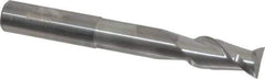 Accupro - 1/2", 1" LOC, 1/2" Shank Diam, 4" OAL, 2 Flute, Solid Carbide Square End Mill - Single End, Uncoated, Spiral Flute, 40° Helix, Centercutting, Right Hand Cut, Right Hand Flute - USA Tool & Supply