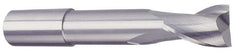 Accupro - 5/8", 1-1/4" LOC, 5/8" Shank Diam, 6" OAL, 2 Flute, Solid Carbide Square End Mill - USA Tool & Supply