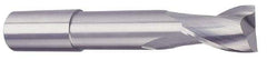 Accupro - 1", 1-1/2" LOC, 1" Shank Diam, 6" OAL, 2 Flute, Solid Carbide Square End Mill - Single End, AlTiN Finish, Spiral Flute, 40° Helix, Centercutting, Right Hand Cut, Right Hand Flute - USA Tool & Supply