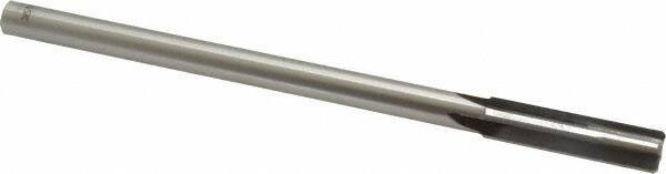 Made in USA - 0.4355" Carbide-Tipped 4 Flute Chucking Reamer - Straight Flute, 3/8" Straight Shank, 1-3/4" Flute Length, 7" OAL - USA Tool & Supply