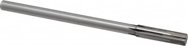 Made in USA - 0.4995" Carbide-Tipped 6 Flute Dowel Pin Chucking Reamer - USA Tool & Supply