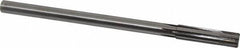 Made in USA - 1/2" Carbide-Tipped 6 Flute Chucking Reamer - Straight Flute, 7/16" Straight Shank, 2" Flute Length, 8" OAL - USA Tool & Supply