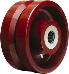 Hamilton - 6 Inch Diameter x 2-3/4 Inch Wide, Cast Iron Caster Wheel - 2,500 Lb. Capacity, 3-1/4 Inch Hub Length, 3/4 Inch Axle Diameter, Tapered Roller Bearing - USA Tool & Supply