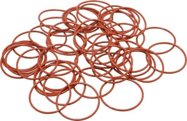 Value Collection - 1-5/16" ID x 1-7/16" OD, Silicone O-Ring - 1/16" Thick, Round Cross Section - USA Tool & Supply
