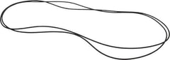 Value Collection - 16" ID x 16-1/4" OD, Viton O-Ring - 1/8" Thick, Round Cross Section - USA Tool & Supply