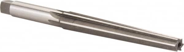 Interstate - 5/16" Small End, 29/64" Large End, 13/32" Shank, 3-3/8" Flute, Brown and Sharpe Taper Reamer #3 - USA Tool & Supply