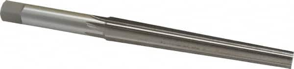 Interstate - 0.35" Small End, 0.45" Large End, 7/16" Shank, 3-11/16" Flute, Brown and Sharpe Taper Reamer #4 - USA Tool & Supply