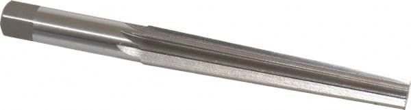 Interstate - 1/2" Small End, 0.682" Large End, 5/8" Shank, 4-3/8" Flute, Brown and Sharpe Taper Reamer #6 - USA Tool & Supply