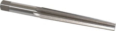 Interstate - 1/2" Small End, 0.682" Large End, 5/8" Shank, 4-3/8" Flute, Brown and Sharpe Taper Reamer #6 - USA Tool & Supply