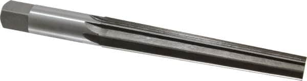 Interstate - 0.6" Small End, 0.803" Large End, 3/4" Shank, 4-7/8" Flute, Brown and Sharpe Taper Reamer #7 - USA Tool & Supply