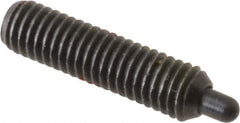 Gibraltar - M5 x 0.8, 19mm Thread Length, 3mm Plunger Projection, Steel Threaded Spring Plunger - 2.36mm Max Plunger Diam, 19mm Plunger Length, 2.89 Lb Init End Force, 11.02 Lb Final End Force, 2.5mm Hex - USA Tool & Supply