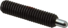 Gibraltar - M6 x 1.0, 25mm Thread Length, 5mm Plunger Projection, Steel Threaded Spring Plunger - 3.02mm Max Plunger Diam, 25mm Plunger Length, 1 Lb Init End Force, 3.97 Lb Final End Force, 3mm Hex - USA Tool & Supply