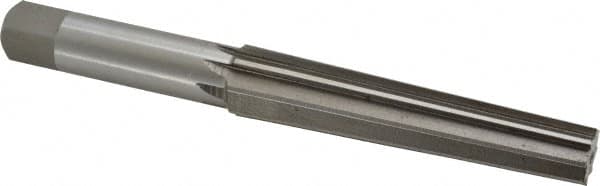 Interstate - 0.5696" Small End, 0.7444" Large End, 5/8" Straight Shank, 3-1/2" Flute, 2MT Morse Taper Reamer - USA Tool & Supply