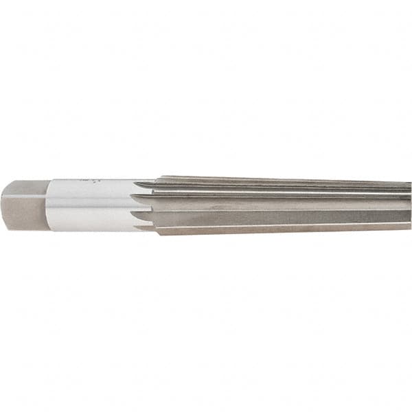 Interstate - 1.0167" Small End, 1.2893" Large End, 1-1/4" Straight Shank, 5-1/4" Flute, 4MT Morse Taper Reamer - USA Tool & Supply