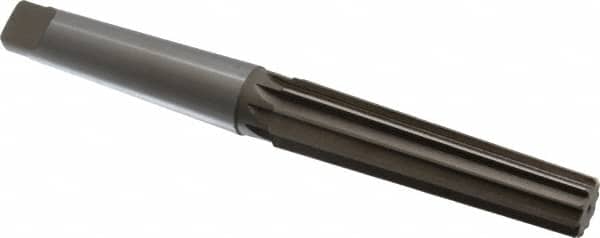 Interstate - 1.0167" Small End, 1.2893" Large End, 1-1/8" Tapered Shank, 5-1/4" Flute, 4MT Morse Taper Reamer - USA Tool & Supply