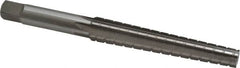 Interstate - 0.3674" Small End, 0.517" Large End, 7/16" Straight Shank, 3" Flute, 1MT Morse Taper Reamer - USA Tool & Supply