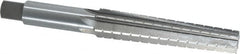 Interstate - 0.5696" Small End, 0.7444" Large End, 5/8" Straight Shank, 3-1/2" Flute, 2MT Morse Taper Reamer - USA Tool & Supply
