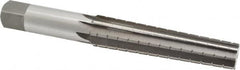 Interstate - 0.7748" Small End, 0.9881" Large End, 7/8" Straight Shank, 4-1/4" Flute, 3MT Morse Taper Reamer - USA Tool & Supply