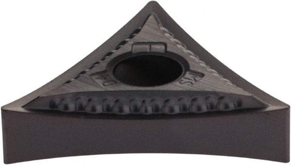 Kennametal - TNMG431 MS Grade KC5510 Carbide Turning Insert - TiAlN Finish, 60° Triangle, 1/2" Inscr Circle, 3/16" Thick, 1/64" Corner Radius - USA Tool & Supply