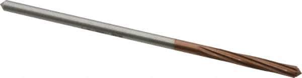 Alvord Polk - 5/32" High Speed Steel 6 Flute Chucking Reamer - Spiral Flute, 0.151" Straight Shank, 1" Flute Length, 4" OAL - USA Tool & Supply