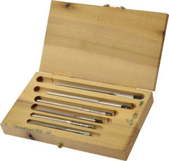 Made in USA - #5 to #0 Pin, Straight Shank, Taper Pin Reamer Set - USA Tool & Supply