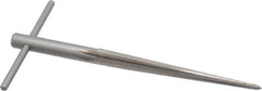 Alvord Polk - 3/8" Diam, 1/8" Small End Diam, 11/32" Diam T-Handle Shank, 3-5/8" Flute, Repairman's Reamer - Straight Flute, 5-9/16" OAL, Right Hand Cut, High Speed Steel - USA Tool & Supply