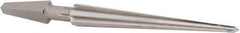 Alvord Polk - 1/2" Diam, 1/8" Small End Diam, Brace Shank, 3-5/8" Flute, Repairman's Reamer - Straight Flute, 5-9/16" OAL, Right Hand Cut, High Speed Steel - USA Tool & Supply