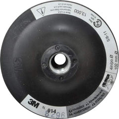 3M - 4" Diam Hook & Loop Disc Backing Pad - Firm Density, 13,000 RPM - USA Tool & Supply