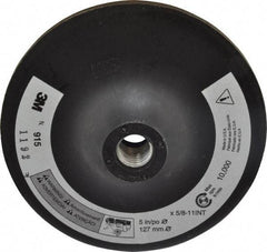3M - 5" Diam Hook & Loop Disc Backing Pad - Firm Density, 10,000 RPM - USA Tool & Supply