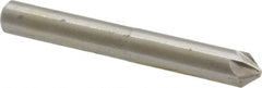 Interstate - 1/4" Head Diam, 1/4" Shank Diam, 6 Flute 82° High Speed Steel Countersink - USA Tool & Supply