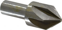 Interstate - 1-1/4" Head Diam, 3/4" Shank Diam, 6 Flute 82° High Speed Steel Countersink - USA Tool & Supply