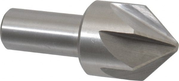 Interstate - 1-3/4" Head Diam, 1" Shank Diam, 6 Flute 82° High Speed Steel Countersink - USA Tool & Supply