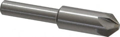 Interstate - 3/8" Head Diam, 1/4" Shank Diam, 6 Flute 90° High Speed Steel Countersink - USA Tool & Supply
