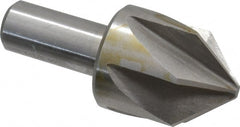 Interstate - 1-1/2" Head Diam, 3/4" Shank Diam, 6 Flute 90° High Speed Steel Countersink - USA Tool & Supply