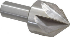 Interstate - 2" Head Diam, 1" Shank Diam, 6 Flute 90° High Speed Steel Countersink - USA Tool & Supply