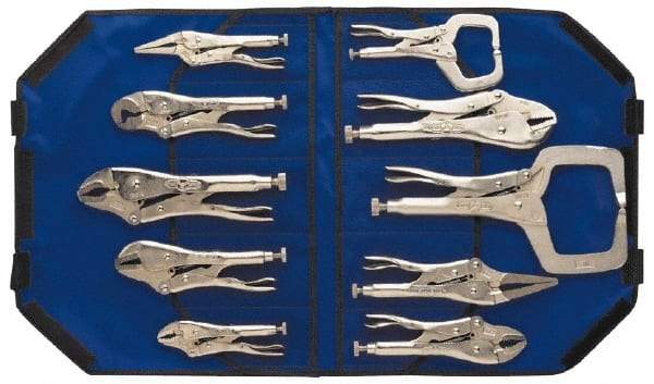 Irwin - 10 Piece Locking Plier Set - Comes in Kit Bag - USA Tool & Supply