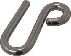 Ronstan - 13/32" Opening, 316 Stainless Steel Electropolished S-Hook - 880 Lb Capacity, 3/8" ID, 1/4" Wire, 2-7/16" OAL - USA Tool & Supply