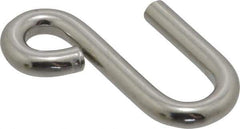 Ronstan - 13/32" Opening, 316 Stainless Steel Electropolished S-Hook - 550 Lb Capacity, 1/4" ID, 3/16" Wire, 1-3/4" OAL - USA Tool & Supply