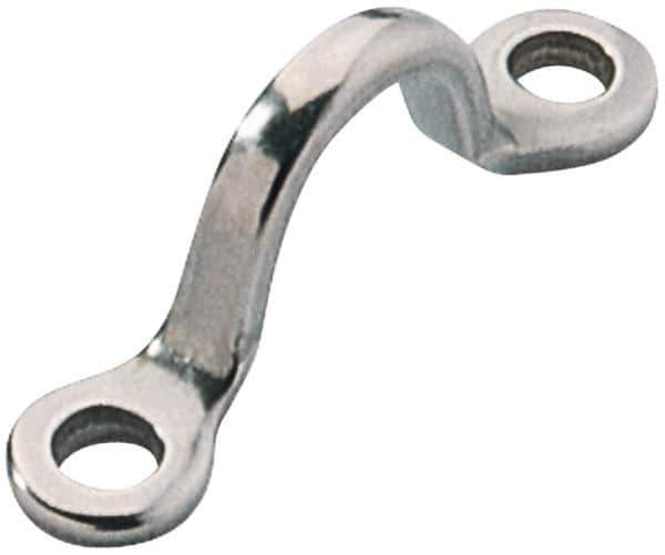 Ronstan - 5/8" Rope Guide/Eye Strap - 1-3/4" Between Centers, 316 Stainless Steel, Electropolished - USA Tool & Supply