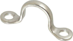 Ronstan - 3/8" Rope Guide/Eye Strap - 1-1/16" Between Centers, 316 Stainless Steel, Electropolished - USA Tool & Supply