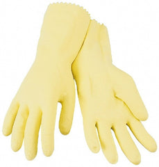 Safety Zone - Size L (9), 12" Long, 18 mil, Supported, Latex Chemical Resistant Gloves - USA Tool & Supply