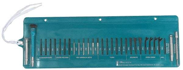 Moody Tools - 30 Piece Screwdriver Set - Comes in Tool Roll - USA Tool & Supply