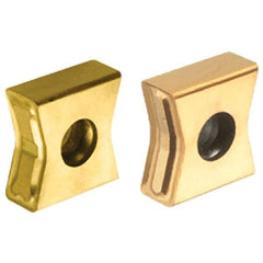 Iscar - LNMT1506 MM Grade IC928 Carbide Milling Insert - TiAlN Finish, 0.2362" Thick, 0.8mm Corner Radius - USA Tool & Supply