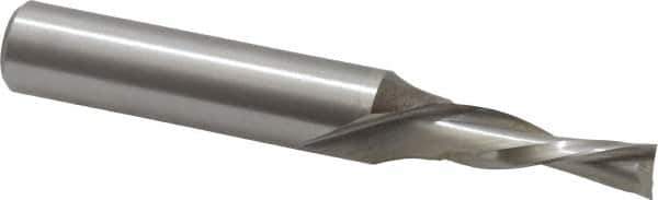 Onsrud - 5/16" Cutting Diam x 1" Length of Cut, 2 Flute, Downcut Spiral Router Bit - Uncoated, Right Hand Cut, High Speed Steel, 3-1/2" OAL x 1/2" Shank Diam, Double Edge, 19 to 32° Helix Angle - USA Tool & Supply