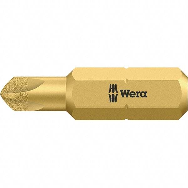 Wera - 1/4" Drive, #4 Torq-Set Screwdriver Bit - 1" OAL - USA Tool & Supply