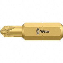 Wera - 1/4" Drive, #4 Torq-Set Screwdriver Bit - 1" OAL - USA Tool & Supply