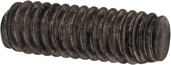 Value Collection - #8-32 1/2" OAL Fully Threaded Stud - Carbon Steel, Plain Finish - USA Tool & Supply